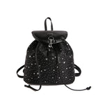 WoStar-Patterned Drawstring Backpack