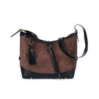 Women's hobo bag with detachable mini organizer