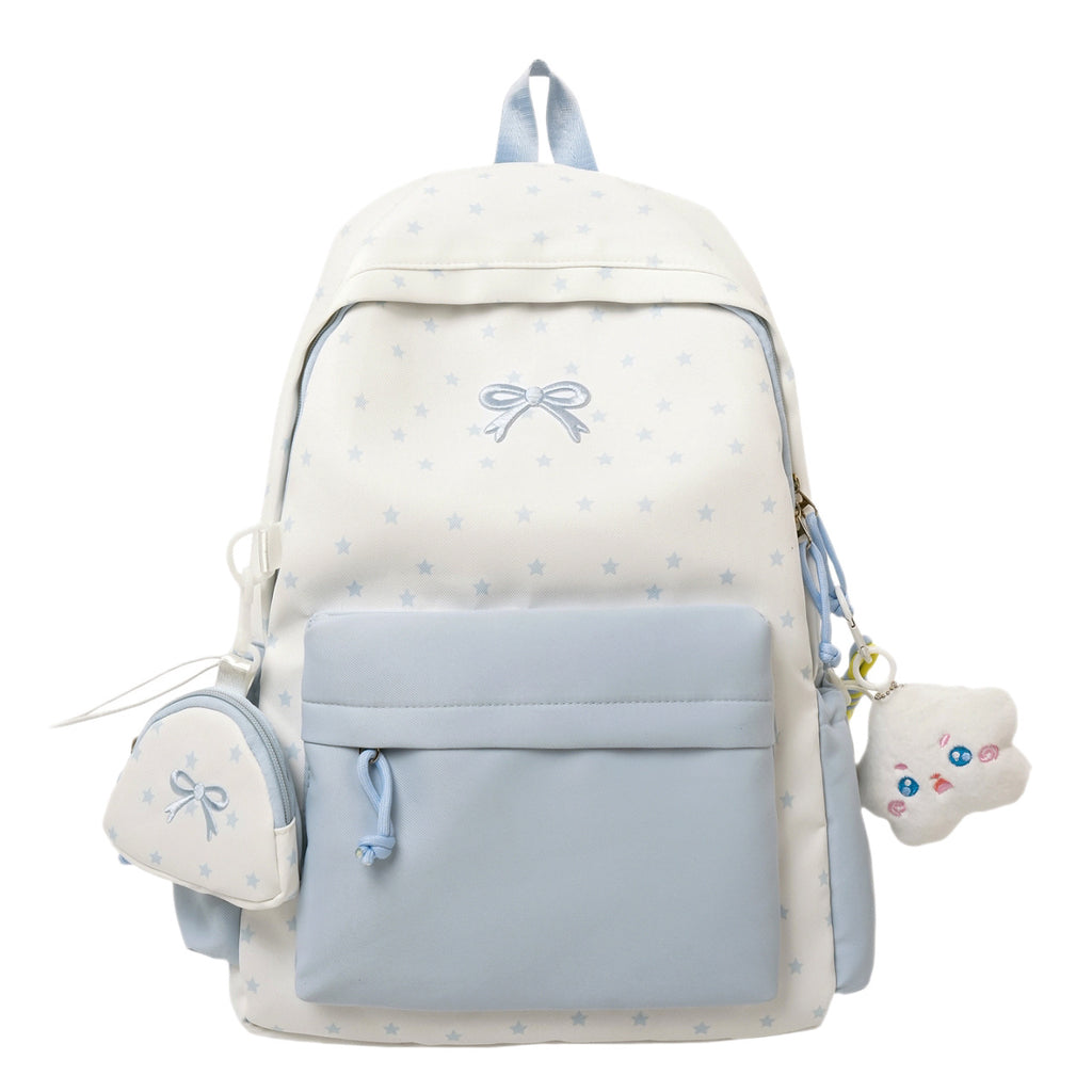 Playful Bow-Embellished Backpack