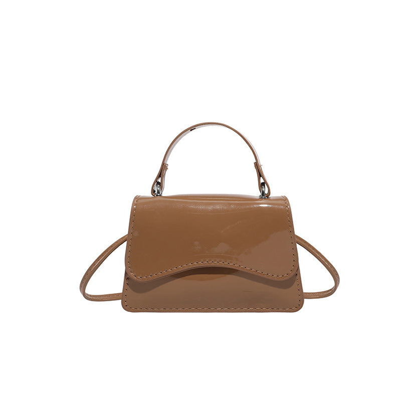 Stylish Patent Leather Mini Handbag