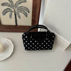 Stylish Polka Dot Handheld Bag