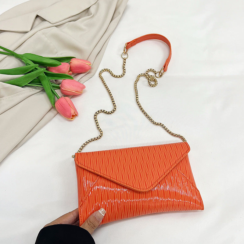 Women's elegant clutch with shiny upper material-https://detail.1688.com/offer/741849679667.html-Calm Wears-Orange-nothing-Calm Wears