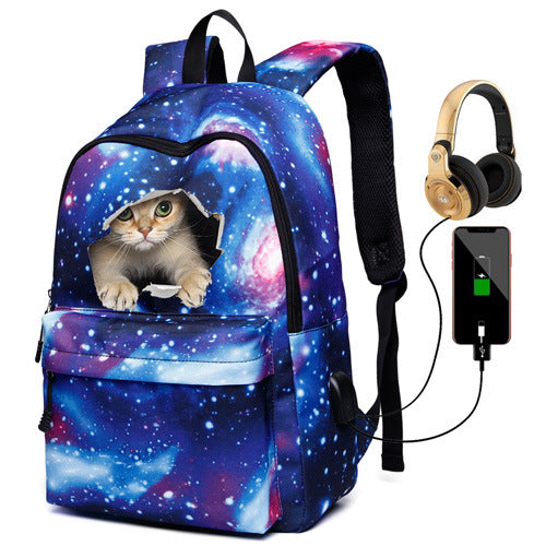 Cat-Themed Adventure Backpack