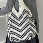 Ladies Crochet Tote Bag-https://detail.1688.com/offer/1031935985588.html-Calm Wears-Khaki-nothing-Calm Wears