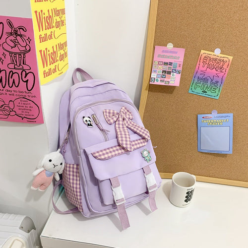 Cute Cartoon-Themed School Backpack-https://detail.1688.com/offer/771911356732.html-Calm Wears-Purple-Calm Wears