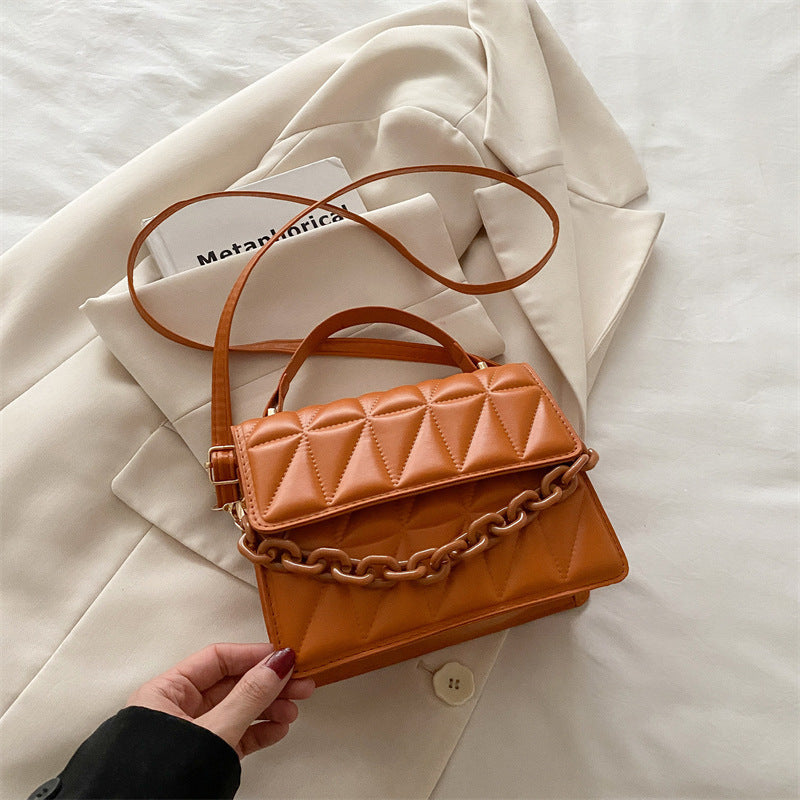 Quilted Mini Satchel Handbag
