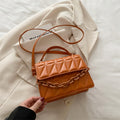 Quilted Mini Satchel Handbag