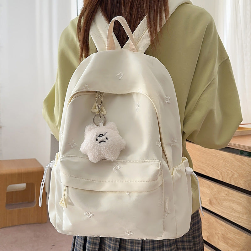 Fashionable backpack with high-quality embroideries