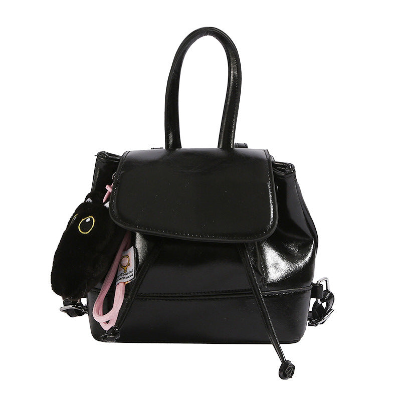 Women's mini backpack with playful pendant-https://detail.1688.com/offer/1047926395340.html-Calm Wears-Black-Size: without pendant-Calm Wears