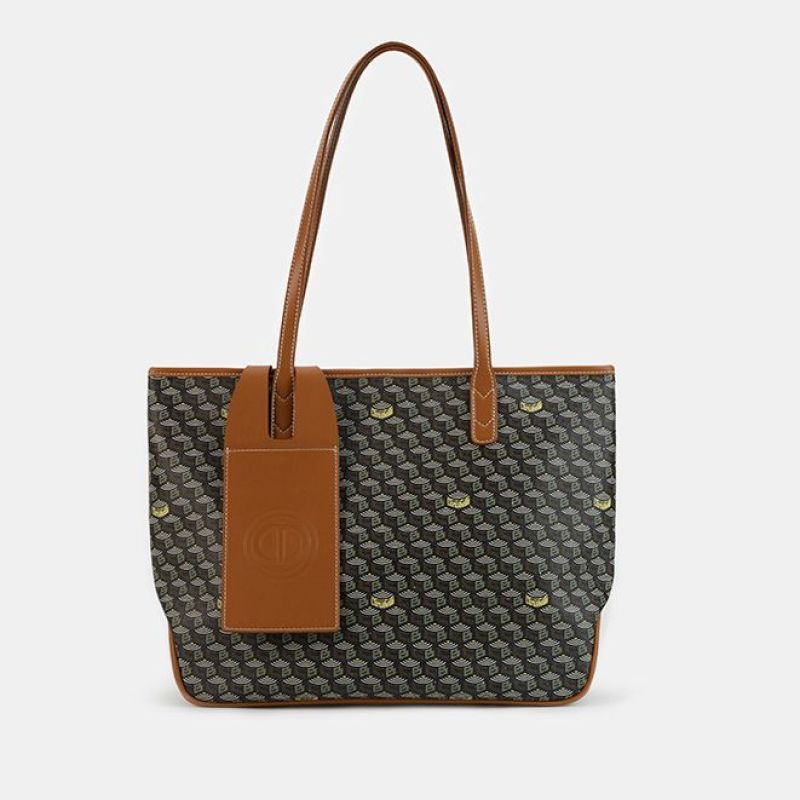 Ladies designer bag with unique pattern-https://detail.1688.com/offer/1034140772932.html-Calm Wears-Braun-Size: No specification-Calm Wears