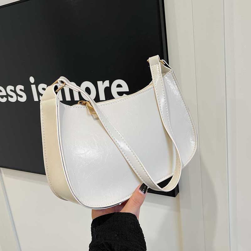 Elegant shoulder bag for women with simple shape by Nord Bags-https://detail.1688.com/offer/848848119565.html-Calm Wears-White-nothing-Calm Wears
