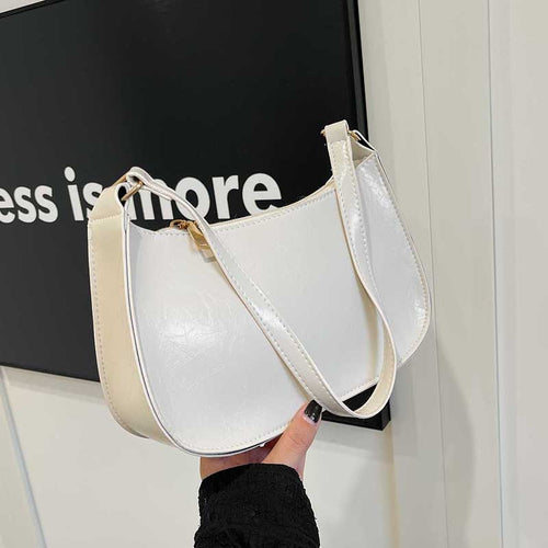 Elegant shoulder bag for women with simple shape by Nord Bags-https://detail.1688.com/offer/848848119565.html-Calm Wears-White-nothing-Calm Wears