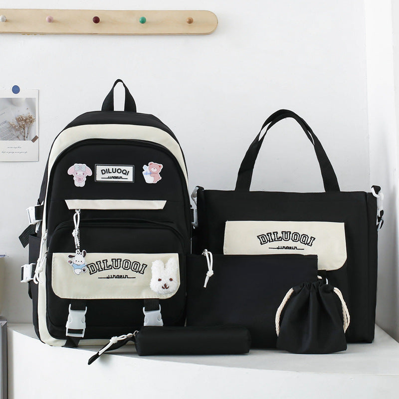 Multi-Purpose School Backpack and Tote Bag Set