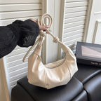Stylish Leather Hobo Handbag