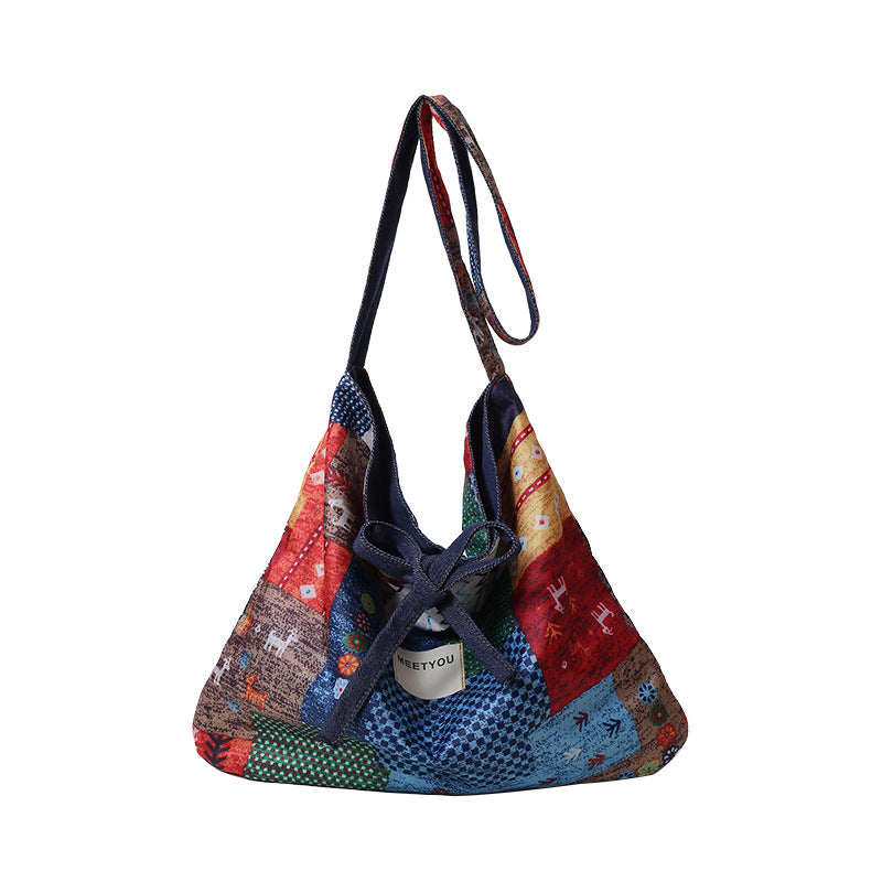 Artistic Patchwork Sling Bag