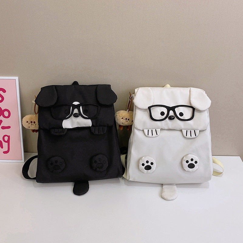 Backpack in Creative Dog Design with Funny Details