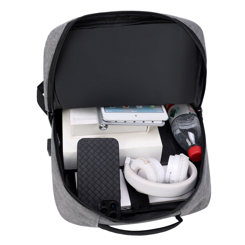 Multi-Compartment Sleek Backpack Set Calm Wears