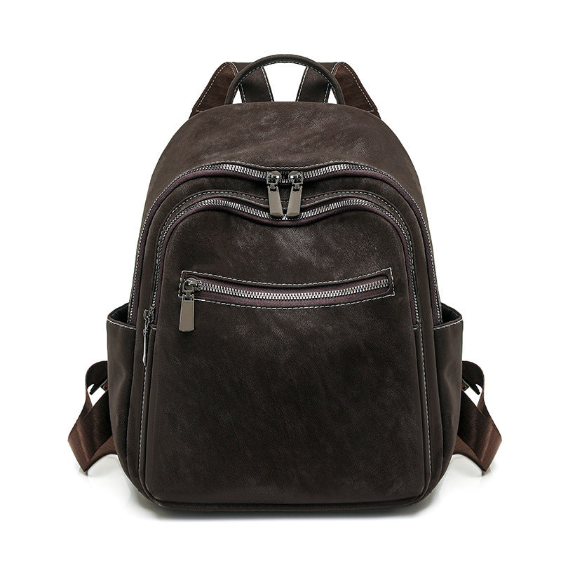 Premium Leather Travel Backpack