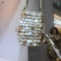 Elegant Shell-Embellished Crossbody Bag