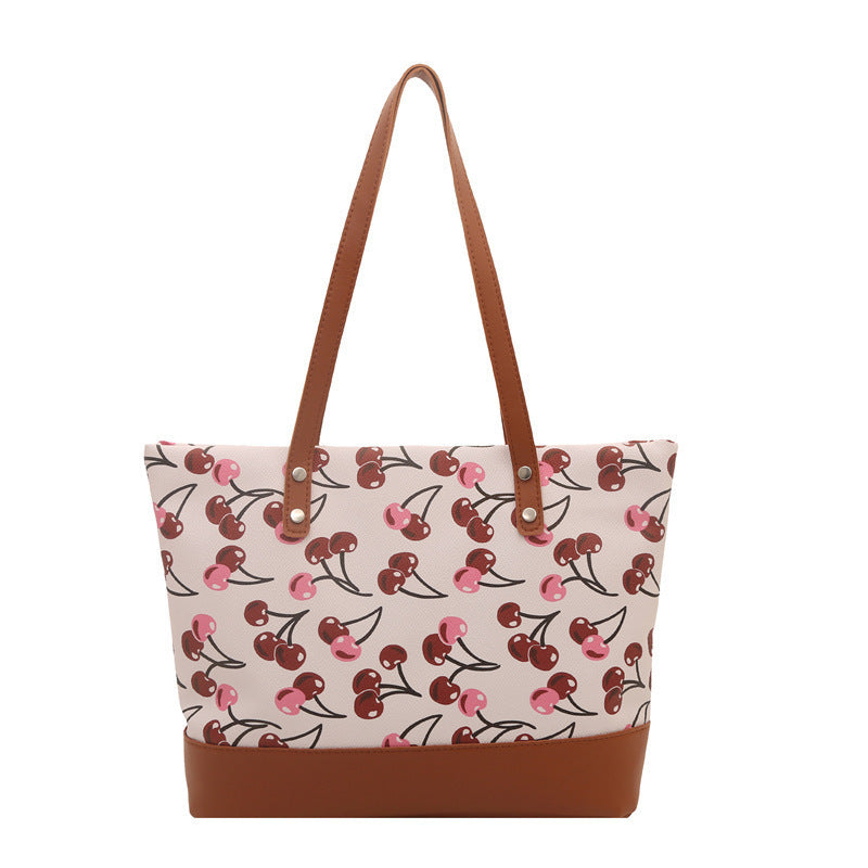 Playful Printed Canvas Tote Bag