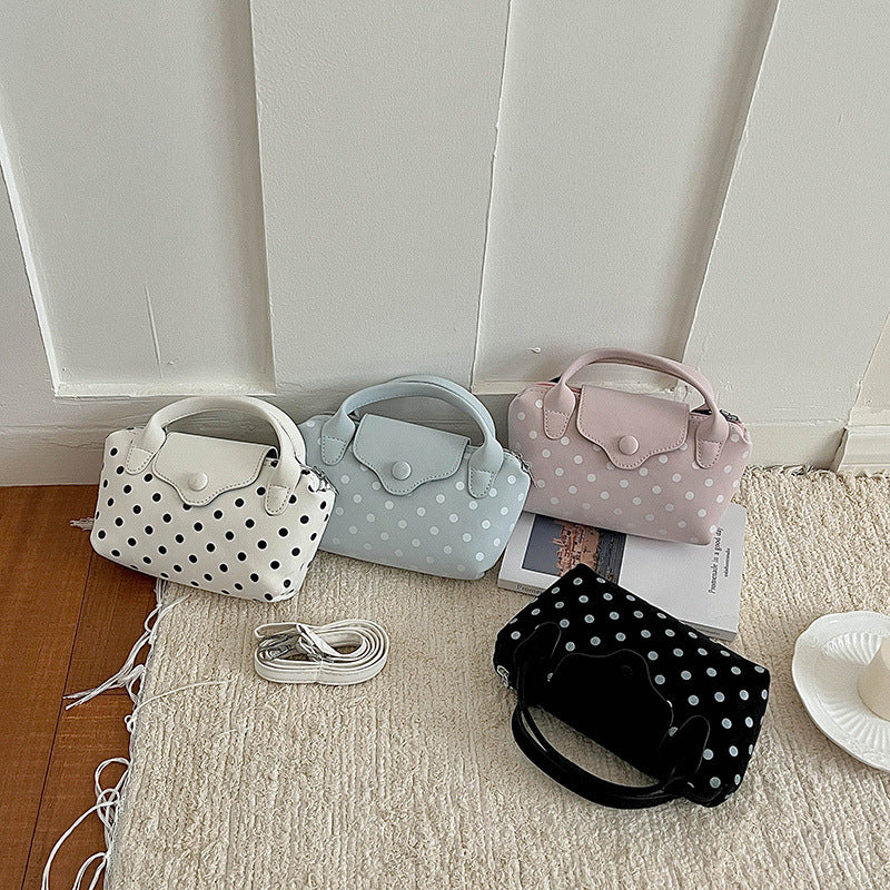 Stylish Polka Dot Handheld Bag