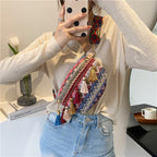 Colorful Embroidered Crossbody Bag