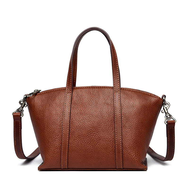 Textured Leather Handbag