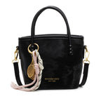 Women's Mini-Shopper Bag with Fashionable Chain Application-https://detail.1688.com/offer/895331662229.html-Calm Wears-Rosa-Size: With pendant-Calm Wears
