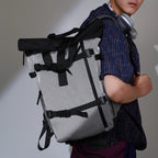 Stylish Roll-Top Adventure Backpack