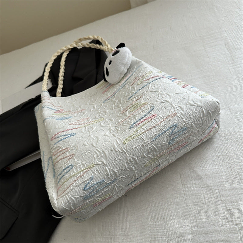 Quilted Decorative Shoulder Bag