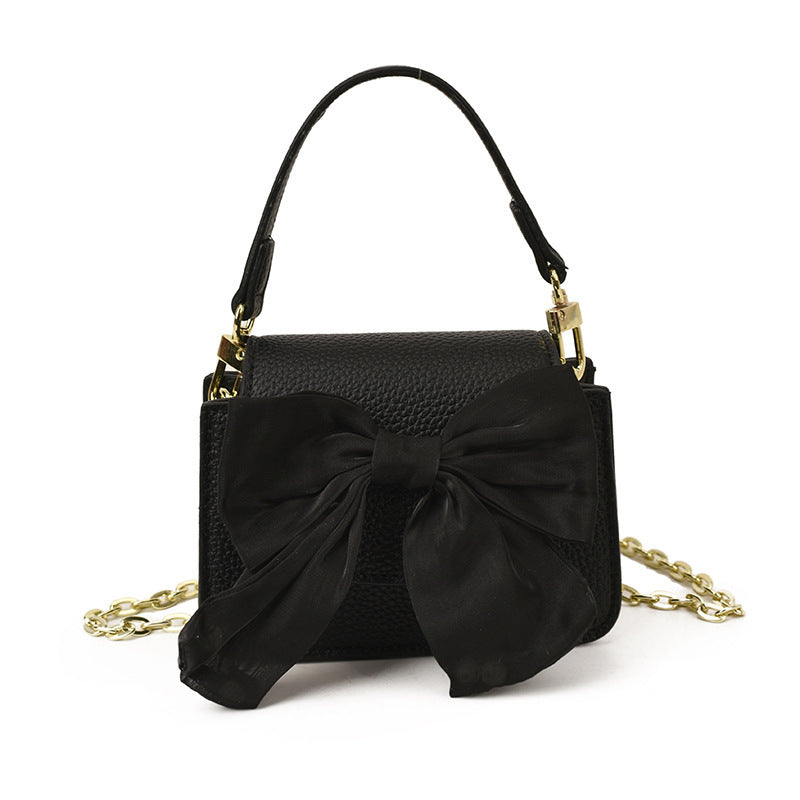 Ladies mini handbag with decorative bow design-https://detail.1688.com/offer/1018858040636.html-Calm Wears-Black-nothing-Calm Wears