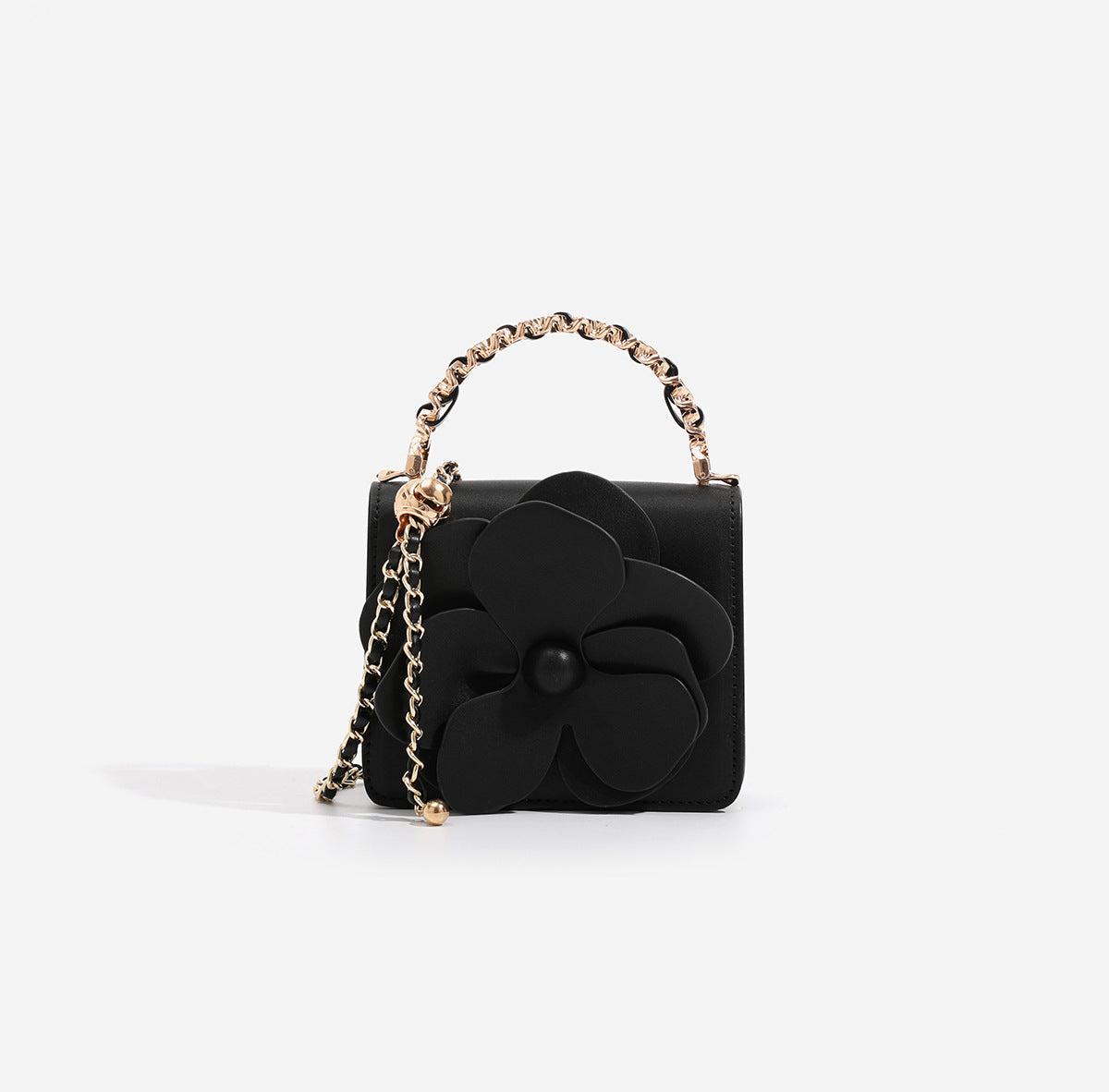 Women’s Mini Handbag with Playful Floral Design-https://detail.1688.com/offer/1029164969123.html-Calm Wears-Black-nothing-Calm Wears