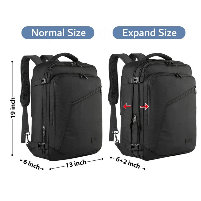 Multifunctional travel backpack with integrated storage compartments and ergonomic design