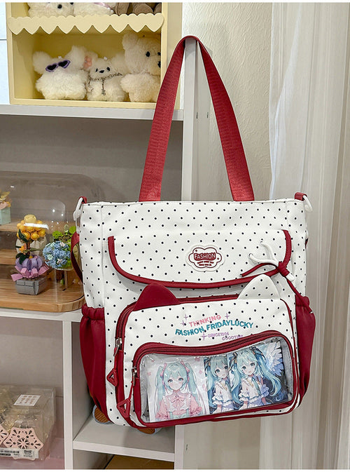 Casual Stylish Tote School Backpack-https://detail.1688.com/offer/1066729881650.html-Calm Wears-Red-Calm Wears