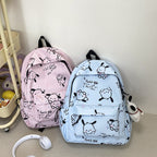 Whimsical Cartoon-Patterned Backpack