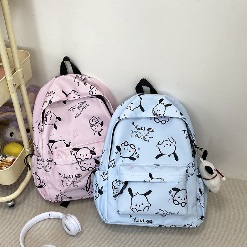 Whimsical Cartoon-Patterned Backpack