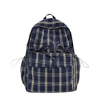 Checked Casual Drawstring Backpack