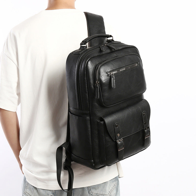 Premium Leather Organizer Backpack Calm Wears
