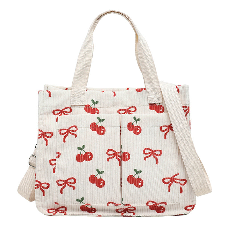 WoFloral Print Utility Tote Bag