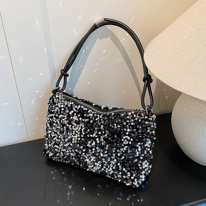 Glamorous Sequin Embellished Shoulder Bag
