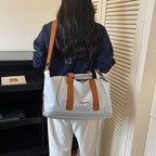 Colorful Multi-Pocket Laptop Messenger Bag