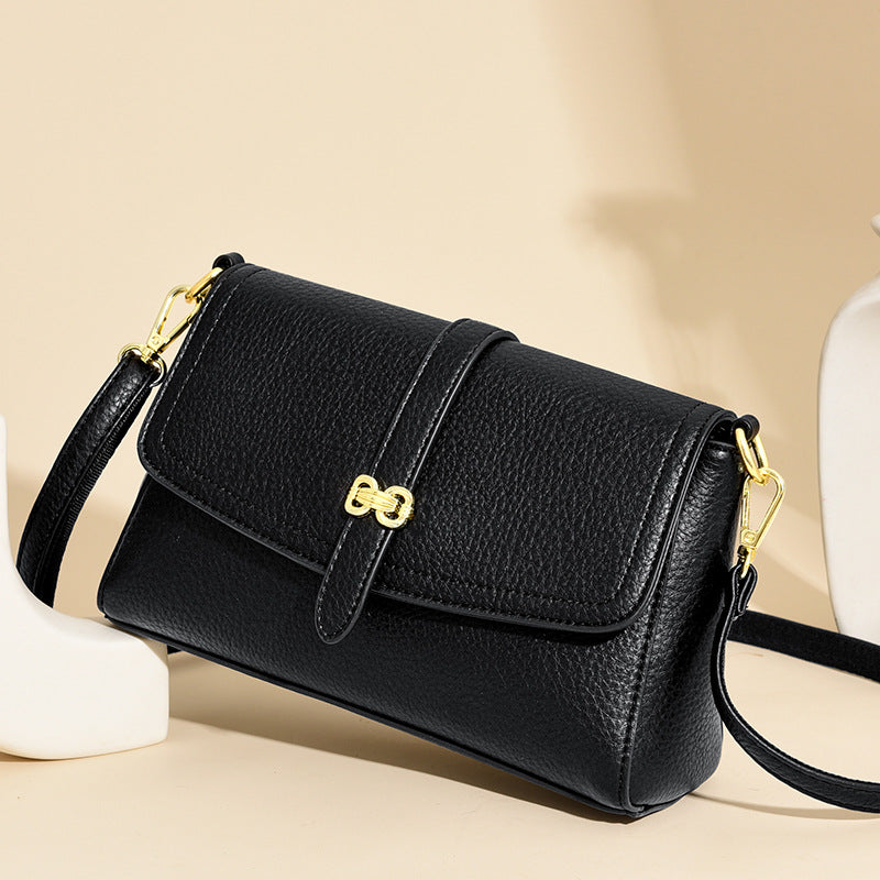 Elegant Faux Leather Crossbody Bag
