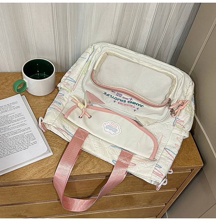 Multi-Functional College School Backpack-https://detail.1688.com/offer/1018064017124.html-Calm Wears-White-Calm Wears