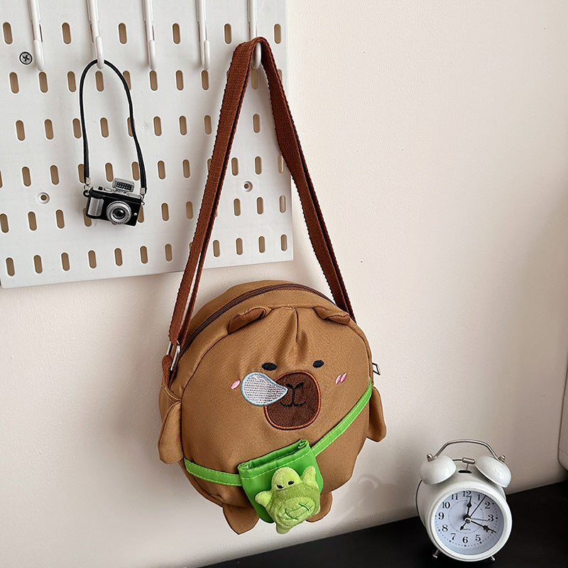Plush Shoulder Bag in Animal Design