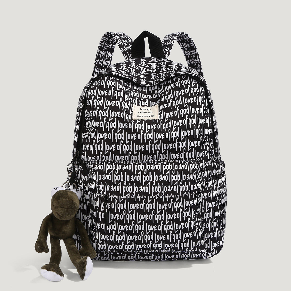 Funky Graphic Print Backpack for Casual Travel