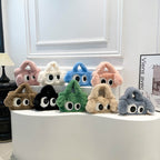 Cozy plush shoulder bag with ear application