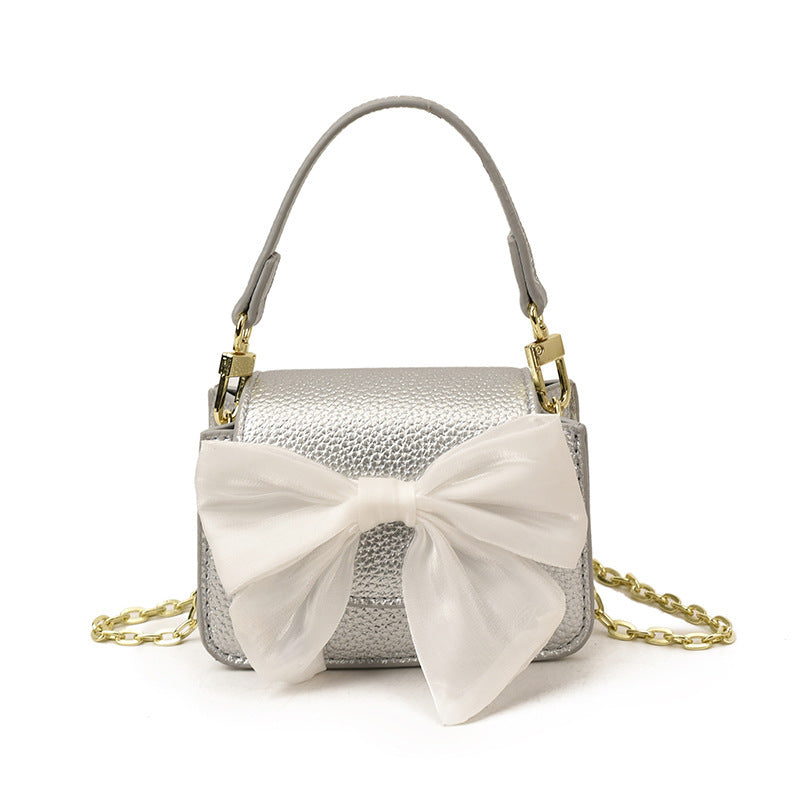Ladies mini handbag with decorative bow design-https://detail.1688.com/offer/1018858040636.html-Calm Wears-Silver-nothing-Calm Wears