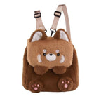 Plush backpack with animal design