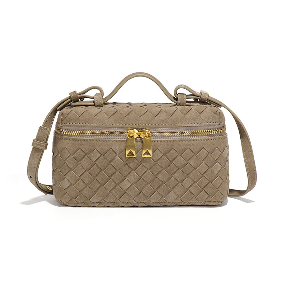Textured Woven Crossbody Bag