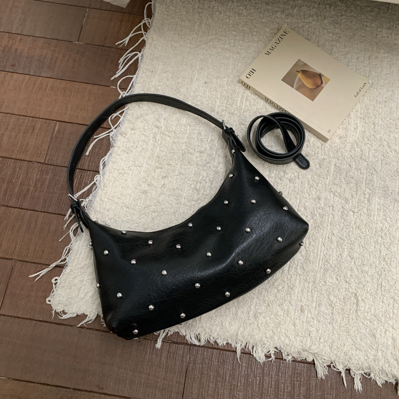 Women's casual shoulder bag with elegant pearl accents-https://detail.1688.com/offer/993503003896.html-Calm Wears-Black-nothing-Calm Wears